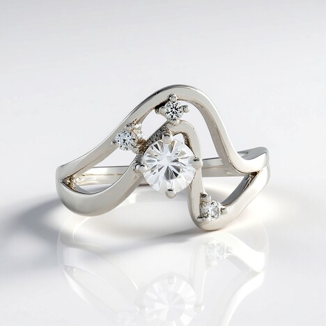 Bague en argent et Zircon (de Melo Essence)