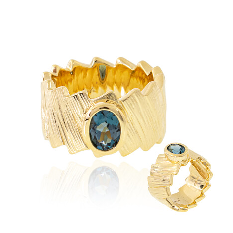 Londonblauer Topas-Silberring (de Melo)