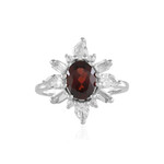 Mozambique Garnet Silver Ring