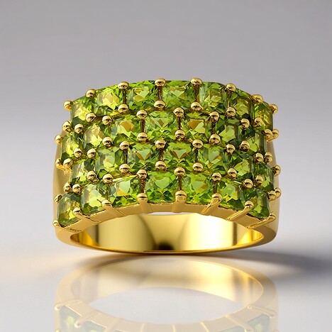 Anello in argento con Idocrasio