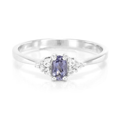 Anillo en plata con Iolita de Orissa