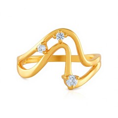 Zilveren ring met een I2 (H) Diamant (de Melo Essence)