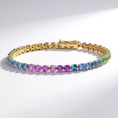 Bracciale in oro con Zaffiro Fancy (CIRARI)