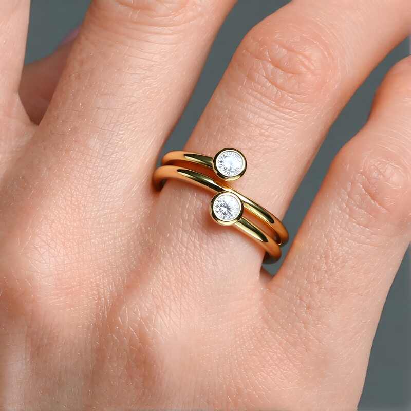 Anillo en oro con Diamante SI2 (H) (CIRARI)