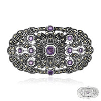 Amethyst-Silberbrosche (Annette classic)