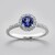 Bague en or et Tanzanite AAA