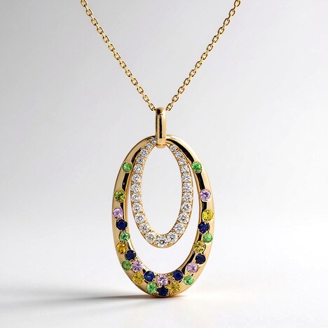 Collier en or et Tsavorite du Kenya AAA  (CIRARI)