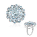 Anello in argento con Topazio Blu Cielo