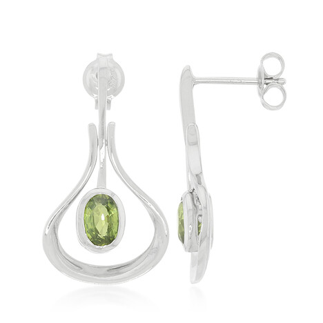 Mozambique Sapphire Silver Earrings