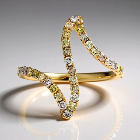 Anello in oro con Diamante Fancy SI2 (CIRARI)