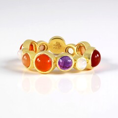 Anello in argento con Corniola