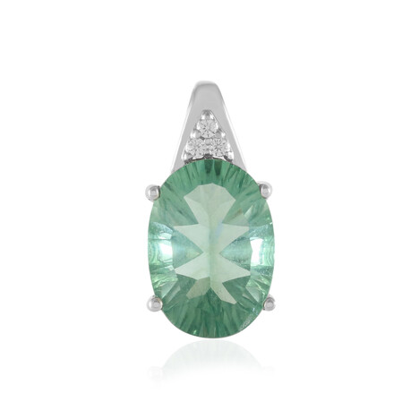 Green Fluorite Silver Pendant