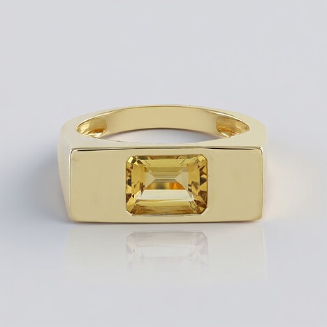 Anello in argento con Berillo Giallo