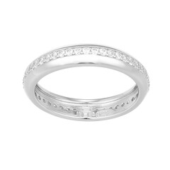 Zircon Silver Ring