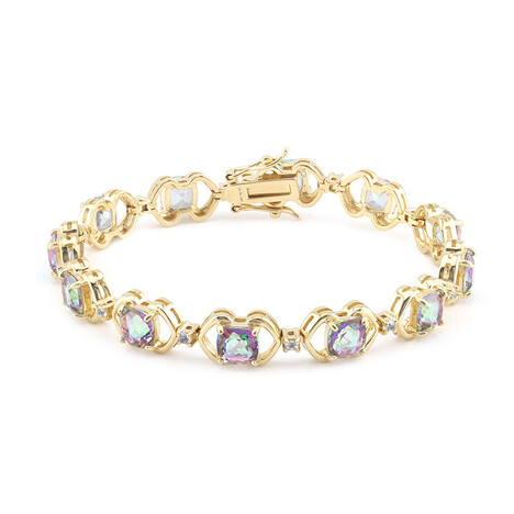 Mystik-Quarz-Silberarmband