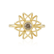 I2 Champagner-Brillant-Silberring (Ornaments by de Melo)
