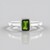 Bague en argent et Diopside de Russie