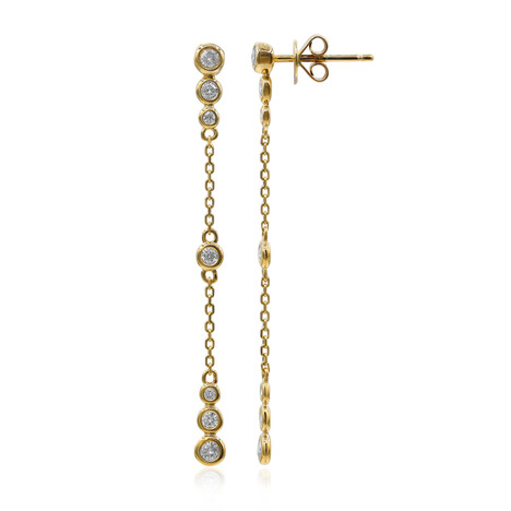 14K I1 (H) Diamond Gold Earrings (CIRARI)