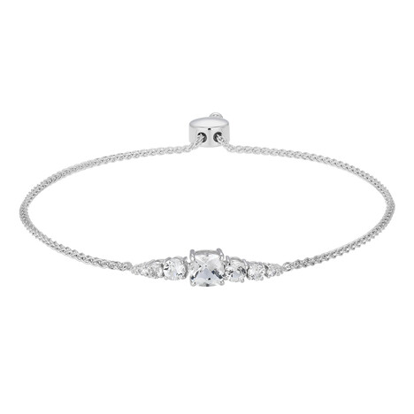 Bracelet en argent et Topaze blanche (Adela Silber)