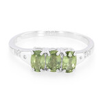 Zilveren ring met mozambiqe saffieren