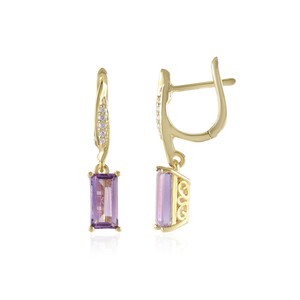 Amethyst Silver Earrings