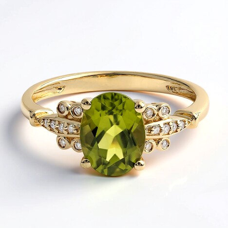 Bague en or et Péridot de Dashihe