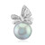 Colgante en plata con Perla plateada Freshwater (TPC)