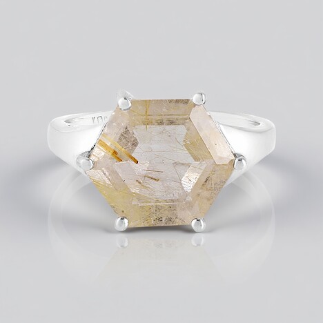 Anello in argento con Quarzo Rutilato