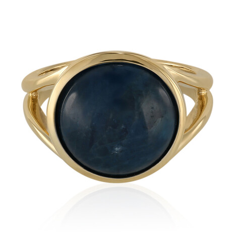 Blauer Apatit-Silberring