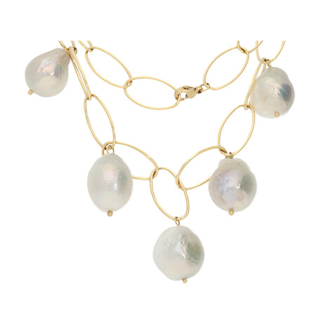 Collar con Perla blanca Freshwater