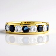 Anello in oro con Zaffiro Ceylon Blu (CIRARI)
