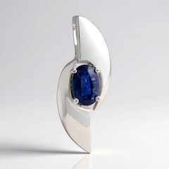 Ciondolo in argento con Cianite del Nepal