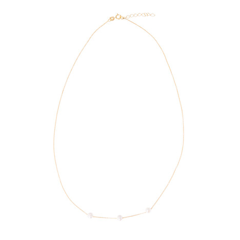 Freshwater pearl Silver Necklace (Joias do Paraíso)