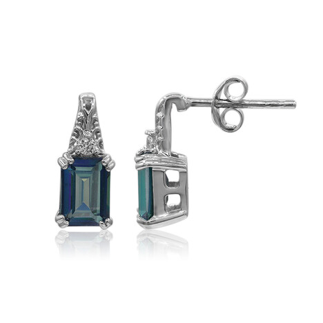 Neptun-Topas-Silberohrringe