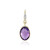Amethyst-Goldanhänger