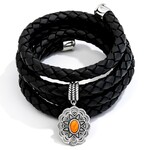 Bracelet en argent et Spondylus (Desert Chic)