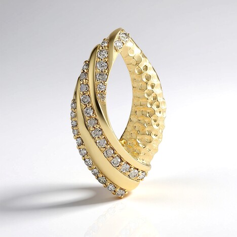 Pendentif en or et Diamant champagne I2 (de Melo Gold)