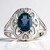 Anello in argento con Topazio Blu Londra (Pallanova)