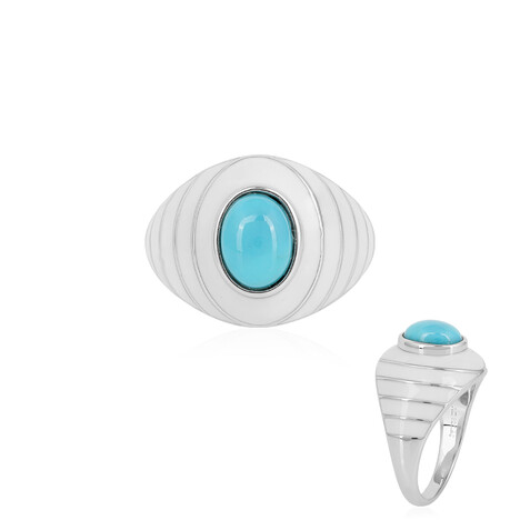 Sleeping Beauty-Türkis-Silberring