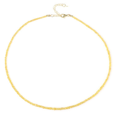 Collar en plata con Zafiro amarillo