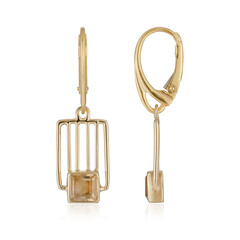 Orecchini in argento con Citrino