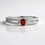 Bague en argent et Rubis de Tanzanie