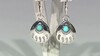 Pendientes en plata con Turquesa azul del Mohave Kingman (Jones Lee)