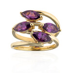 Magenta-Granat-Goldring (de Melo)