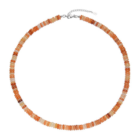 Red Aventurine Silver Necklace