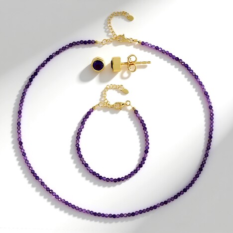 Parure in argento con Ametista Zambiana