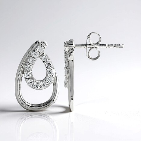 Orecchini in argento con Zircone