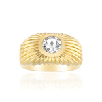 Bague en argent et Topaze blanche