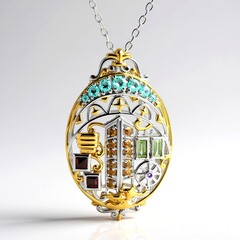 Collana in argento con Peridoto