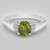 Anello placcato in platino con Tormalina Cuprian